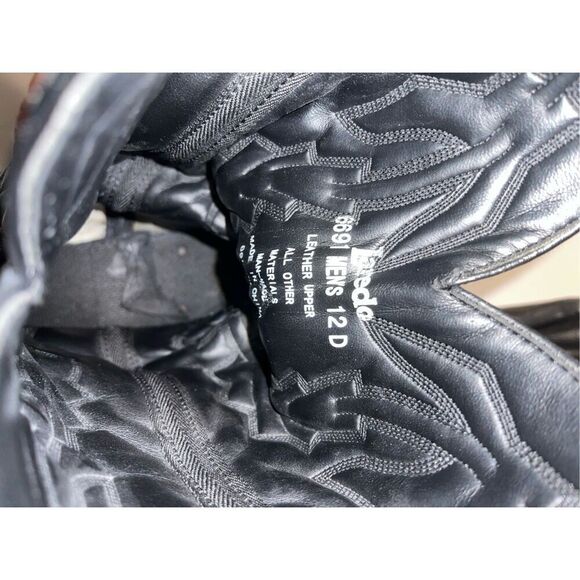 LAREDO 6691 MEN'S SIZE 12 D LEATHER UPPER COWBOY WESTERN BOOTS-POINTED TOE - Picture 8 of 9